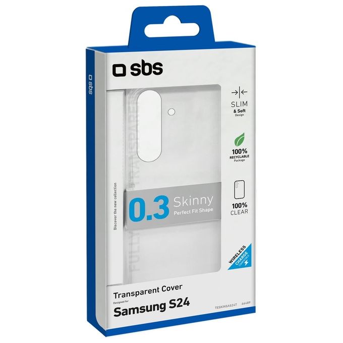 Sbs Cover Skinny per Samsung Galaxy S24 Trasparente
