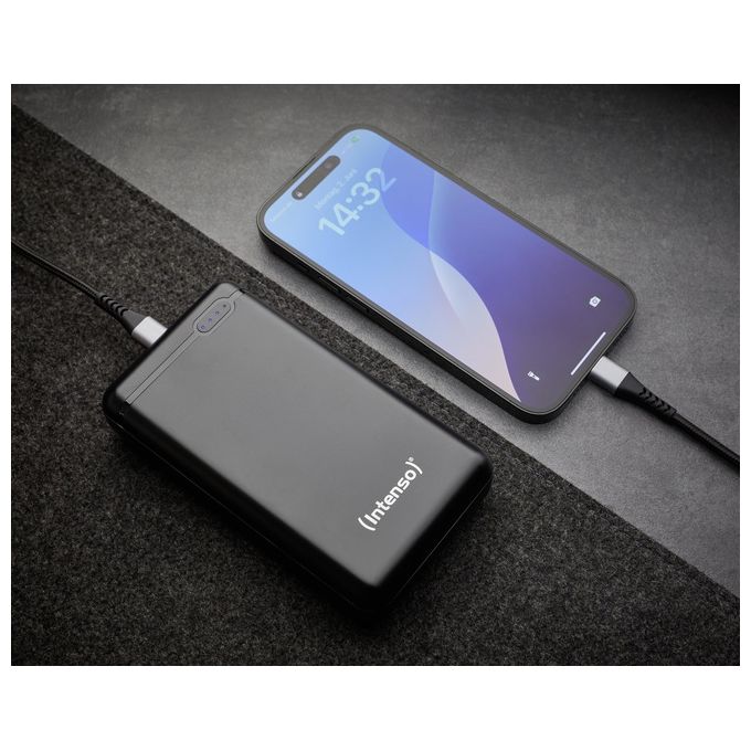 Intenso 7313550 PowerBank XS 20000 mAh LiPo USB-C USB-A Micro-USB colore Nero