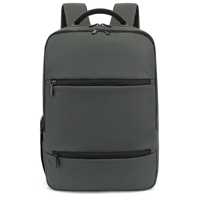 Celly BUSINESSBPACKGR Zaino per Computer Portatile fino a 15.6'' in Nylon con 2 Scomparti e Chiusura a Cerniera colore Grigio