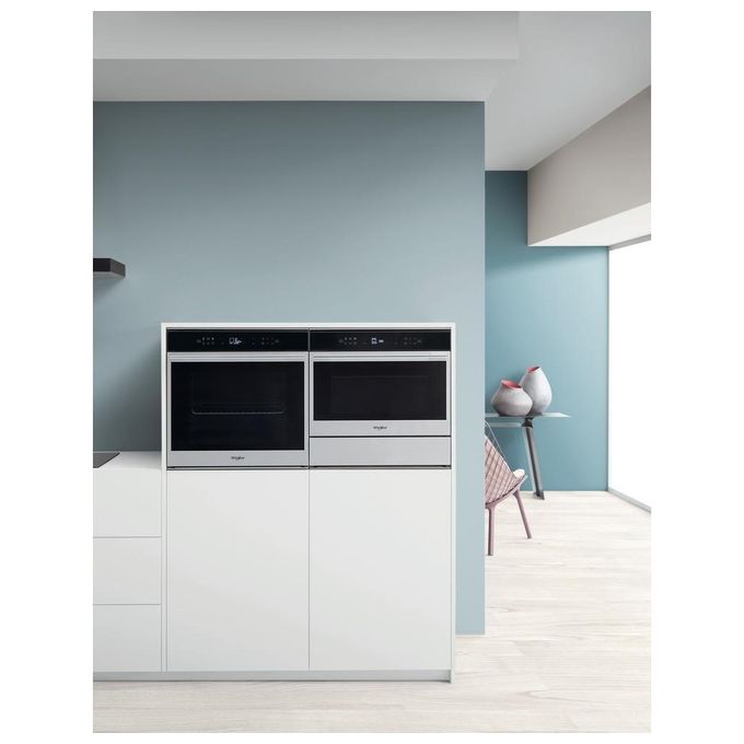 Whirlpool W7OM44S1P Forno Elettrico Multifunzione da Incasso Autopulente Pirolitico Capacita' 73 Litri Classe energetica A+ Tecnologia Sesto Senso Ready2cook Cook4 Cook3 8 Funzioni 60 cm Nero