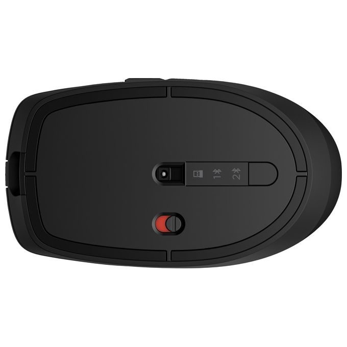 HP 6E6F2AA#ABB Mouse Silenzioso Ricaricabile 710 Wireless RF + Bluetooth 3000 DPI 7 Tasti Programmabili USB-C colore Nero