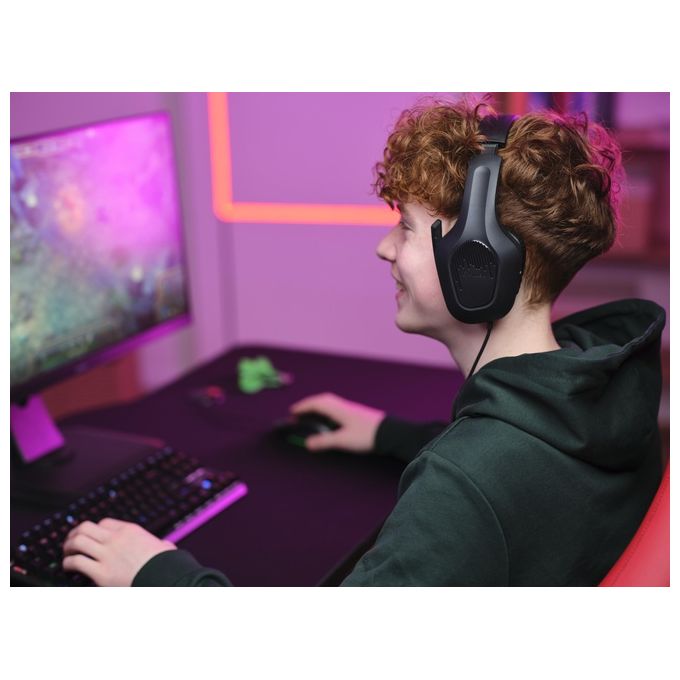 Trust GXT 415 Zirox Auricolare Cablato a Padiglione da Gaming Nero