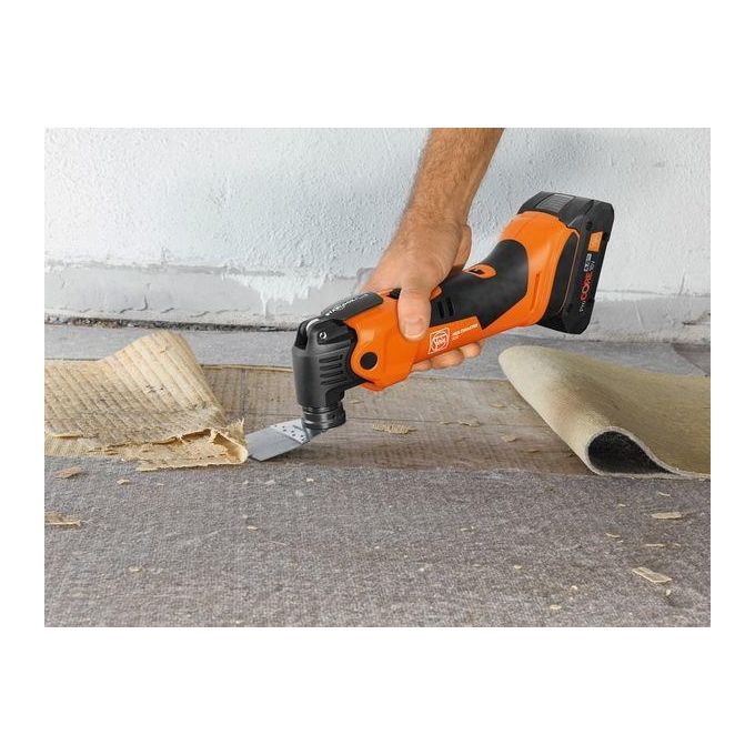 FEIN 71293863000 MultiMaster AMM 500 Plus Top AS Multitool Cordless 18 V con Batteria Li-Ion 11000 18500 oscillazioni min peso 1 3 Kg colore Nero