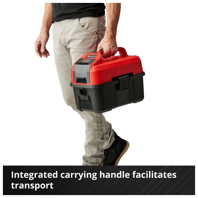 Einhell Aspiratutto A Batteria Te-Vc 18-10 Li (Batteria Non Inclusa)