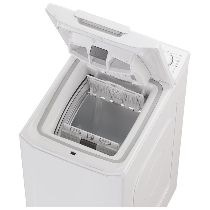 Candy TCA473D3-S Lavatrice Caricamento dall'Alto 7Kg 1400 Giri-min Bianco Classe Energetica C