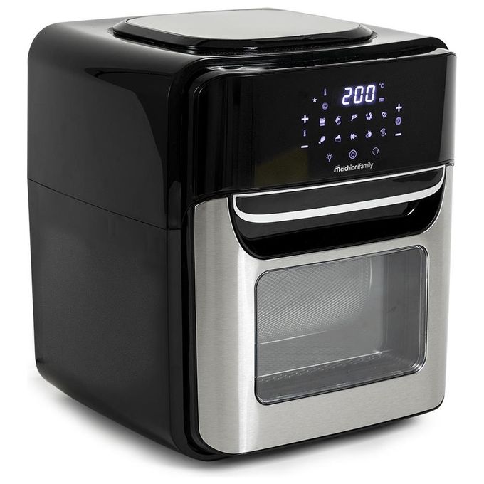 Melchioni Family 118340034 Virginia Friggitrice ad aria 12 L 1700 W Wi-Fi Alexa Google Home Display Touch LCD colore Nero
