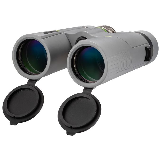 BRESSER 1330842 Wave Binocolo 8x42 mm con Prismi BaK-4 Rivestimento FMC Impermeabile colore Grigio