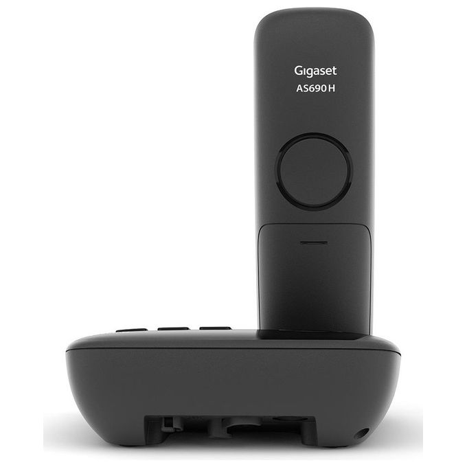 Gigaset AS690A Cordless DECT Display 2'' Vivavoce Rubrica Segreteria Nero