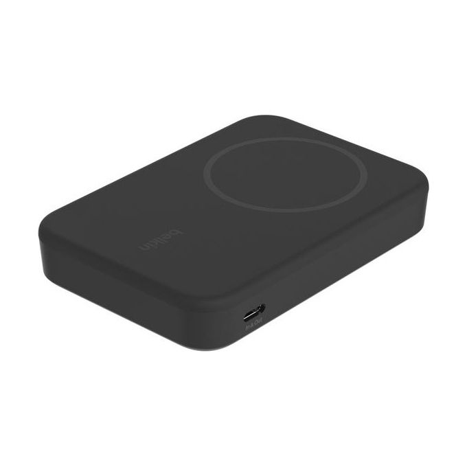 Belkin BPD007BTBK BoostCharge Pro Power Bank Magnetica 8000 mAh Ricarica Wireless fino a 15 W con Kickstand 2 Dispositivi Simultanei colore Nero