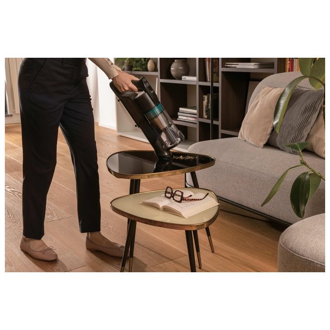 Hoover HF1P10P011 HF1 Plus Aspirapolvere a Bastone Ciclonico Senza Sacco 0,7 L 165 W 45 min autonomia colore Nero Blu