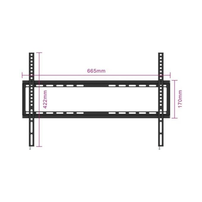 Eminent Ewent EasyFix EW1503 Montaggio a Parete per Tv Lcd Metallo Acciaio Nero Dimensione Schermo 37-70