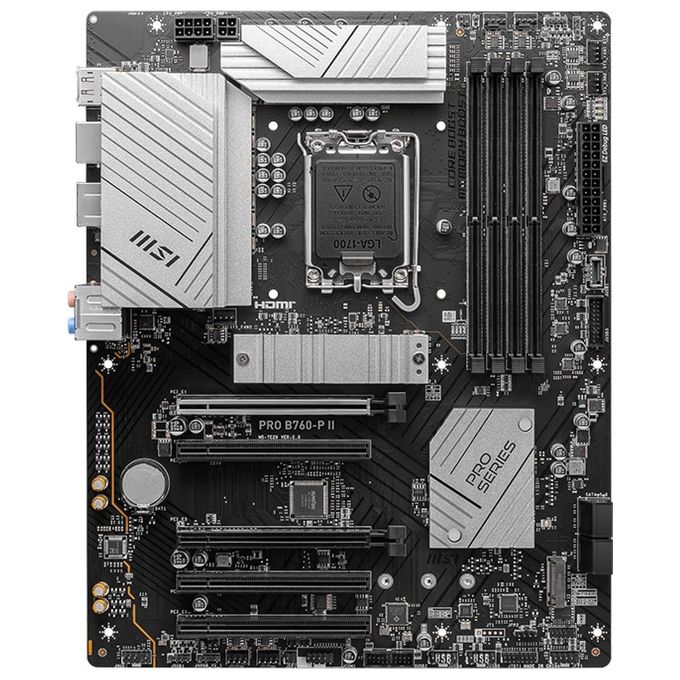 MSI PRO B760-P II Scheda Madre Intel B760 LGA 1700 ATX DDR5 4x DIMM 256 GB 7000 MHz 2.5G LAN colore Nero