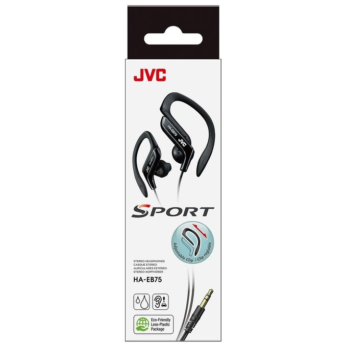 JVC HA-EB75 Cuffie Aggancio Connettore 3.5mm Nero