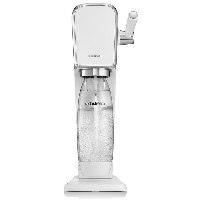 SodaStream 1013511410 ART Gasatore d'Acqua Starter Kit Bottiglia 1 L Ricarica CO2 60 L Snap-lock colore Bianco