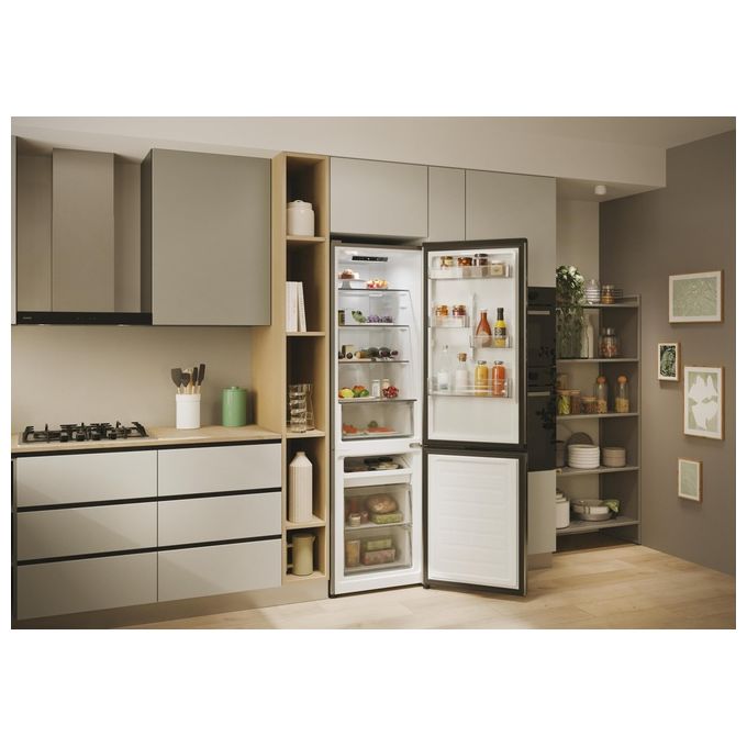 Candy CNCQ2T518EX City Fresco 300 Frigorifero Combinato 279 L 182,5 cm Classe E 38 dB No Frost Multi Airflow colore Inox