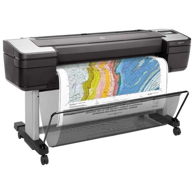 HP W6B56A#B19 DesignJet Stampante T1700dr da 44 pollici Getto d'inchiostro Termico 6 cartucce Risoluzione 2400 x 1200 dpi Connettivita' Gigabit Ethernet USB HDD 500 GB colore Grigio