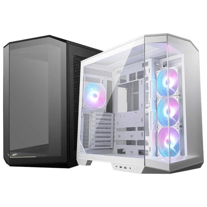 MSI MAG PANO 100R PZ Case Midi Tower ATX Gaming ARGB 4 Ventole 120 mm USB 3.2 Gen 2 Type-C colore Bianco