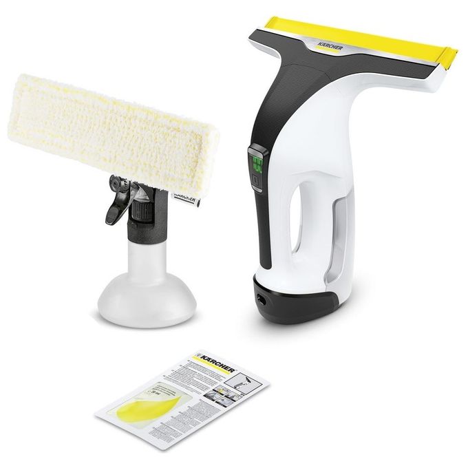 Kärcher WV 6 PLUS Aspiragocce Lavavetri Senza Fili Bocchetta 28 cm Autonomia 100 min Serbatoio 0,15 L colore Bianco