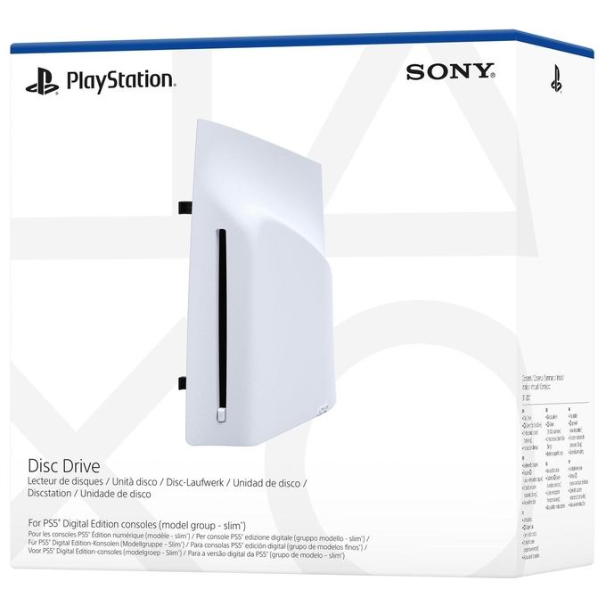 Sony 1000041521 Disc Drive per PlayStation 5 Slim Digital Edition Ultra HD Blu-ray DVD USB-C colore Bianco