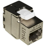 Link Presa Rete Keystone Jack Rj45 Categoria 6 Schermata Tooless Contatti Dorati 50 Micron