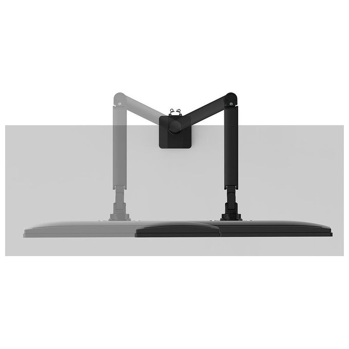 Neomounts W128881659 NEXT Slim Braccio da Scrivania per Monitor 17''-35'' 9 Kg VESA 100x100 mm con Molla a Gas colore Nero