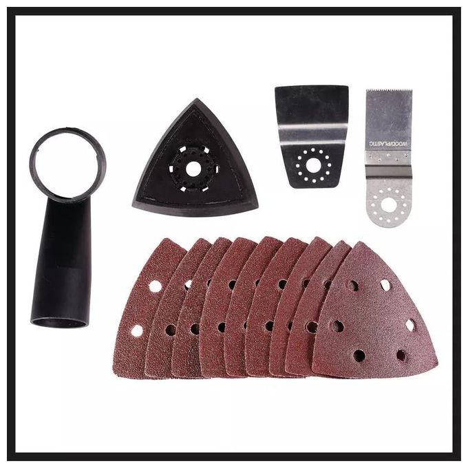 Einhell 4465185 TC-MG 250 CE Utensile Multifunzione 250 W con Regolazione Giri e Accessori Inclusi colore Nero Rosso