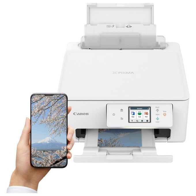 Canon TS7650I PIXMA Stampante Multifunzione Inkjet A4 1200x1200 DPI Wi-Fi Fronte Retro LCD Touch colore Bianco