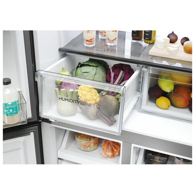 Haier HCR7818DNMM Cube 83 Serie 7 Frigorifero Multi Porta 467 L 181 cm Classe D 35 dB Total No Frost Wi-Fi colore Inox