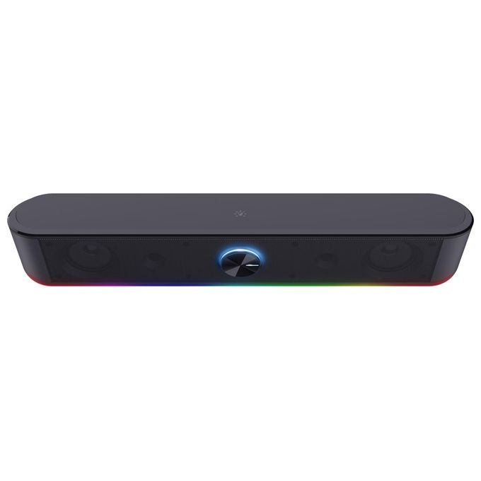 Trust GXT 619 Thorne Soundbar Gaming RGB 2.0 canali 6W Jack AUX 3.5mm Alimentazione USB colore Nero
