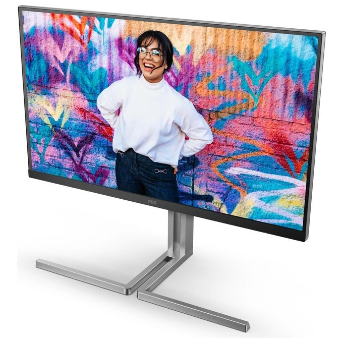 AOC U32U3CV U3 Monitor PC 31.5'' 4K UHD Nano IPS 3840x2160 4ms USB-C Hub 96W VESA Adaptive Sync colore Nero
