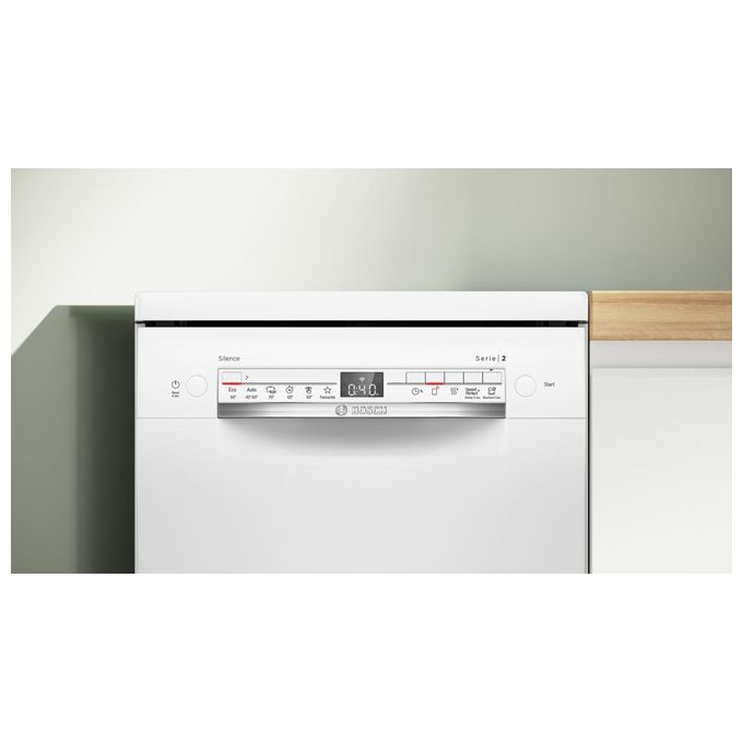 Bosch SPS2HKW58E Serie 2 Lavastoviglie libera installazione 10 coperti Classe E 46 dB Home Connect (85x45x60 cm) colore Bianco