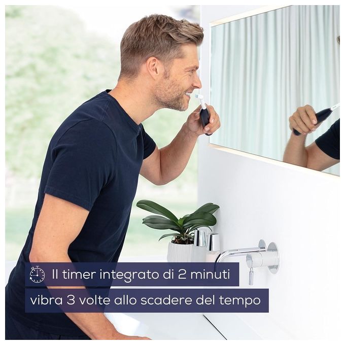 Beurer TB 50 Spazzolino elettrico oscillante 3D 3 modalita' timer 2 min autonomia 45 giorni sensore pressione colore Bianco