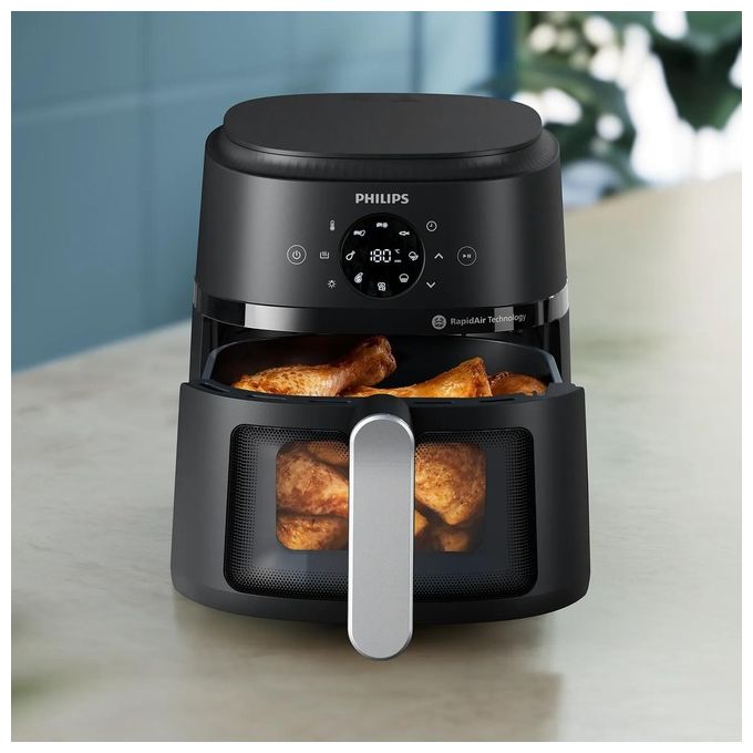 Philips NA221-00 Friggitrice ad aria 4.2 L 1500 W 13 programmi Display Touch colore Nero Argento