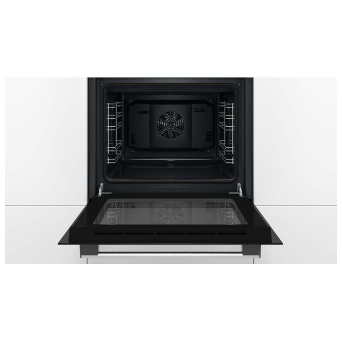 Bosch HBF011BR0 Serie 2 Forno da incasso Elettrico 66 L Classe A 5 Funzioni HotAir 3D Grill (55x60x55 cm) colore Nero Inox