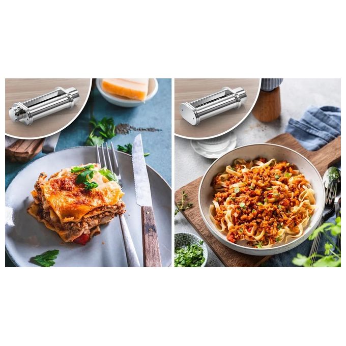 Bosch MUZS6PP Serie 6 Set di attacchi per preparazione pasta fresca Acciaio inox colore Argento