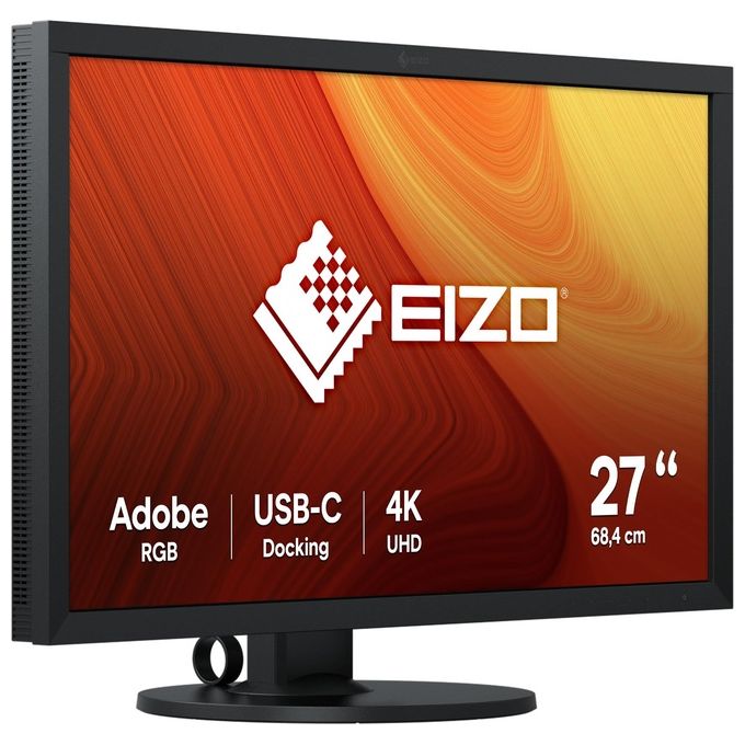 EIZO CS2740 ColorEdge Monitor 27'' 4K UHD IPS 3840x2160 Pixel con Calibrazione Hardware USB-C 60W colore Nero