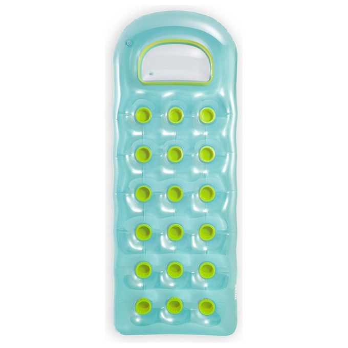 Intex, Materassino Gonfiabile 18 Buchi Con Oblo', 188 x 71 cm