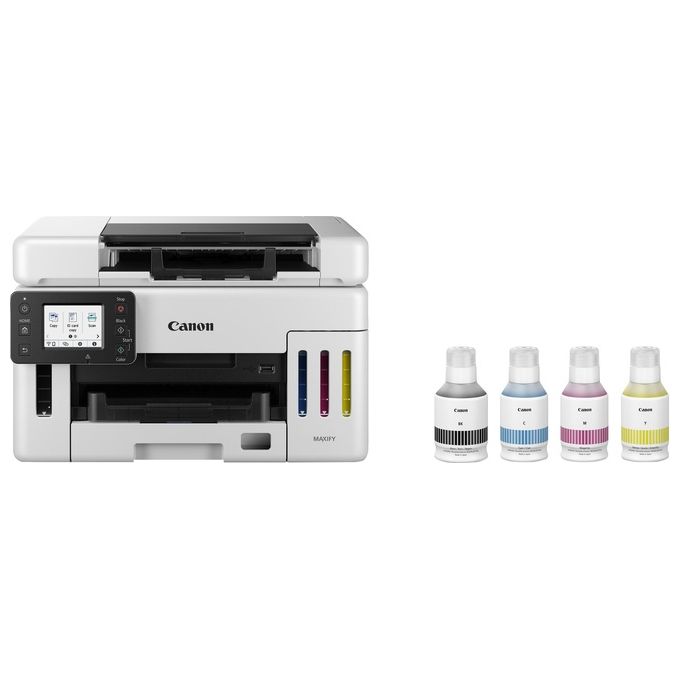 Canon GX6550 MAXIFY Stampante Multifunzione a Getto d'Inchiostro A4 600 x 1200 DPI Wi-Fi Ethernet LCD Touch 350 Fogli Stampa Fronte Retro Automatica colore Nero