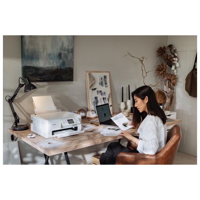 Canon TS7650I PIXMA Stampante Multifunzione Inkjet A4 1200x1200 DPI Wi-Fi Fronte Retro LCD Touch colore Bianco