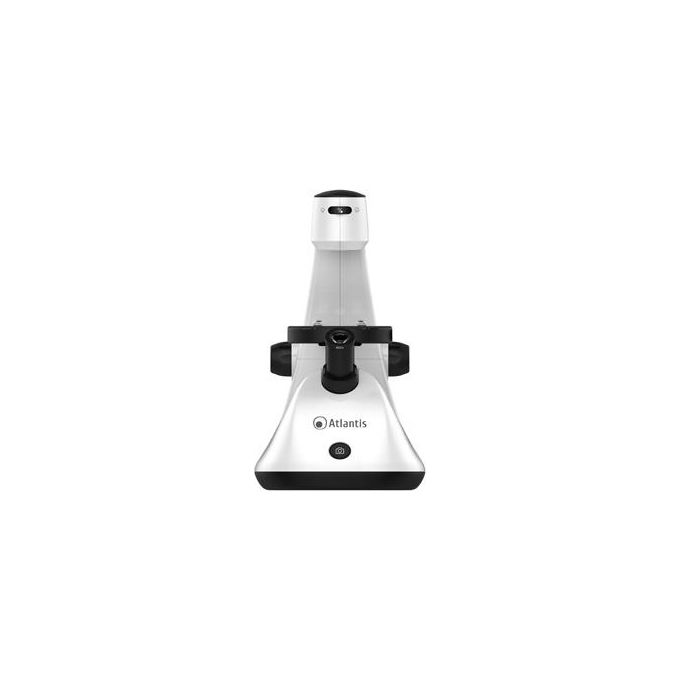 Atlantis E45-MS729 Microscopio Invertito Digitale USB Risoluzione UXGA 1600x1200 Ingrandimento 1300x Sensore CMOS colore Nero
