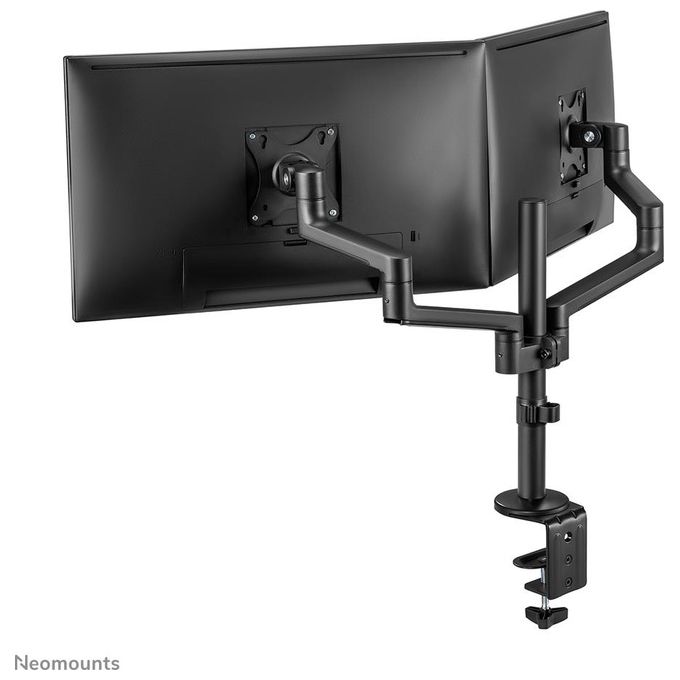 Neomounts W128434745 DS60-425BL2 Braccio per Monitor da Scrivania 2 Schermi Fino a 27'' 8 Kg Regolabile Altezza Profondita' Rotazione 360° colore Nero