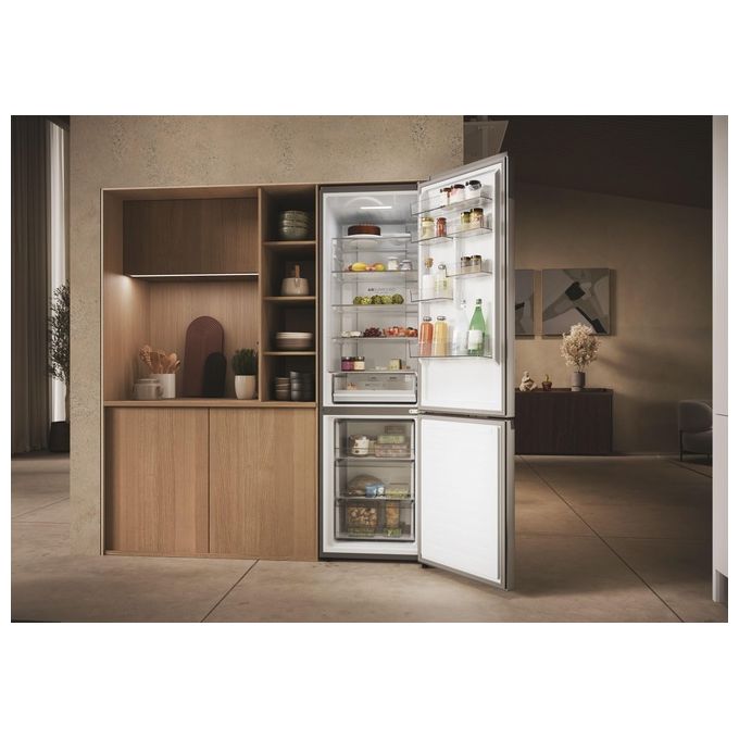 Haier HDPW3620DNPD Serie 3 PRO Frigorifero Combinato 406 L 205 cm Classe D 35 dB Total No Frost Wi-Fi colore Dark Inox