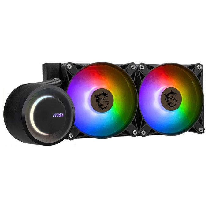 MSI 306-7ZW5E11-C24 MAG CoreLiquid E240 Raffreddatore a Liquido ARGB 2x120mm con Pompa 3000 RPM e Compatibilita' AMD AM5 AM4 Intel LGA1700 LGA1200 colore Nero