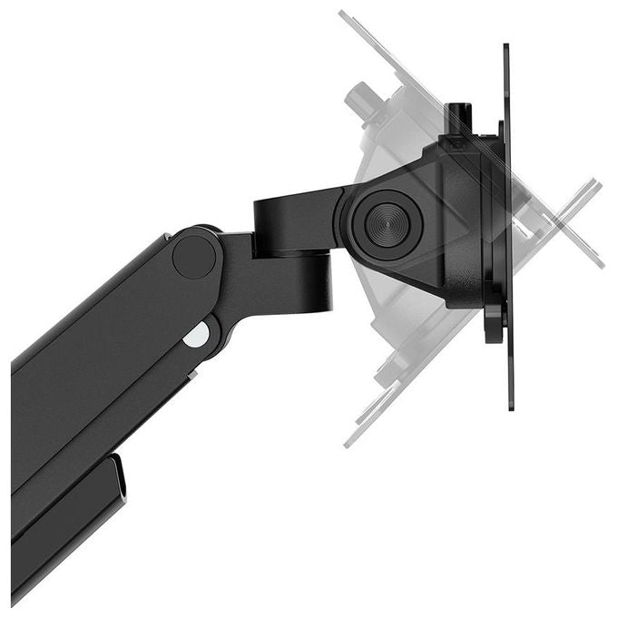 Neomounts DS70-250BL2 NEXT Slim Braccio per Monitor 2 Schermi Fino a 32'' Regolazione Molla a Gas 180° Stop colore Nero
