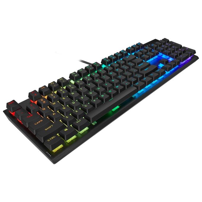 Corsair CH-910D019-IT K60 RGB PRO Tastiera Gaming Meccanica Switch Cherry MV QWERTY Layout Italiano USB LED RGB Anti-ghosting colore Nero