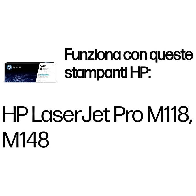 HP 94x Toner Alta Capacita' Nero