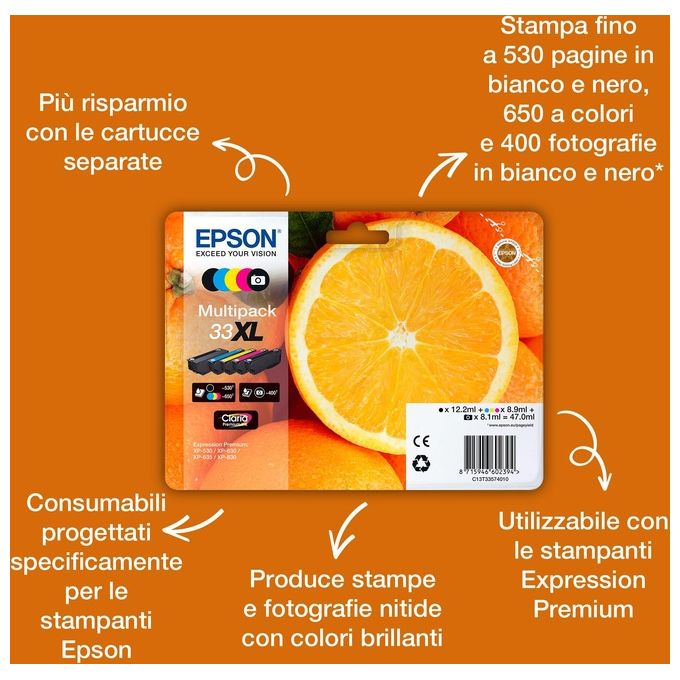 Epson cartuccia ink Arancia 33 Magenta