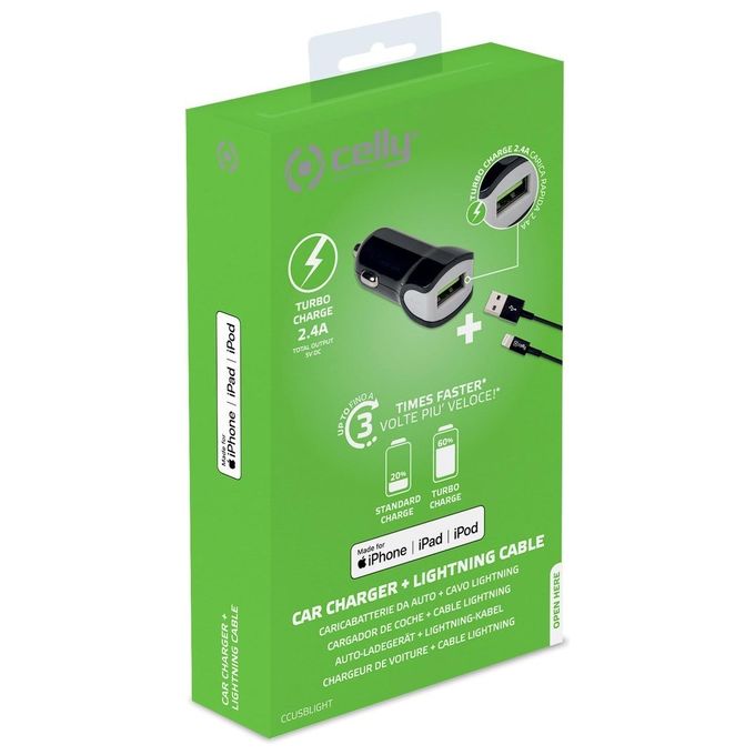 Celly kit Ccusbturbo Usblight Cable black