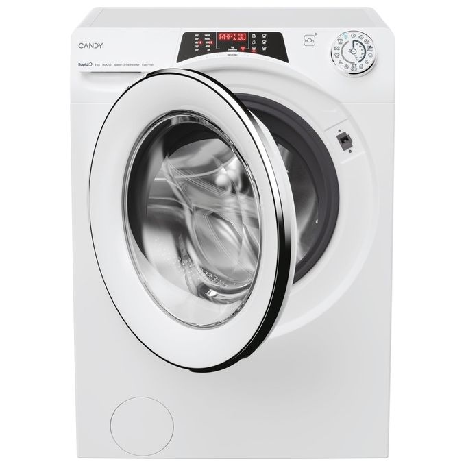 Candy RO 1486DWMCT-1-S Lavatrice a carica frontale RapidÓ 8 Kg 1400 giri Classe A Bianca