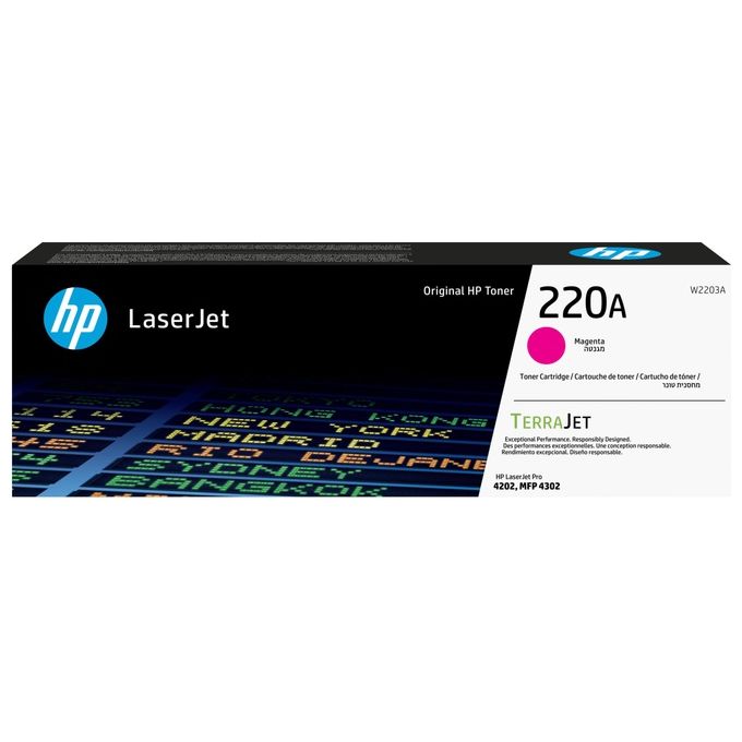 HP W2203A LaserJet 220A Toner Originale 1800 Pagine colore Magenta